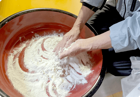 厳選したそば粉