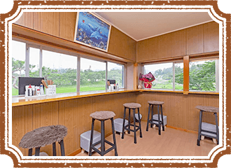 田舎手打ちそば くろべえの内装,カウンター席